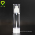 Botella vacía de la fundación del plástico 80ML botella sin aire de 4oz botella plástica esmerilada 120ml vacía para la crema